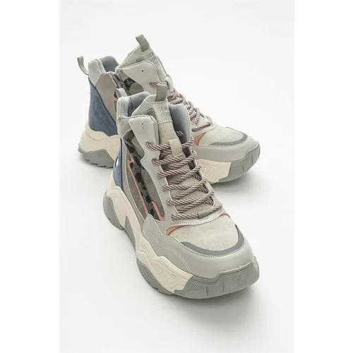 LuviShoes Olivia Ice Gray Women's Sports Boots.