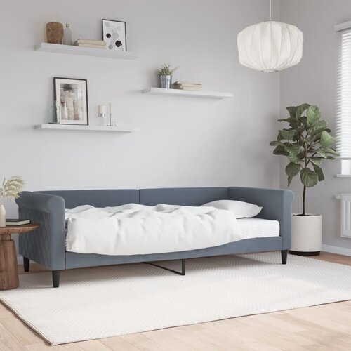  Dnevni krevet s madracem tamnosivi 80 x 200 cm baršunasti Cene