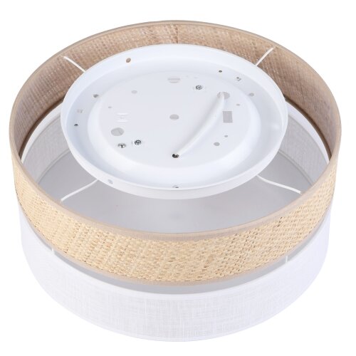  plafonsko svetlo sirja double boho 2xE14/15W/230V, prečnik 35 cm, bež/bela Slike