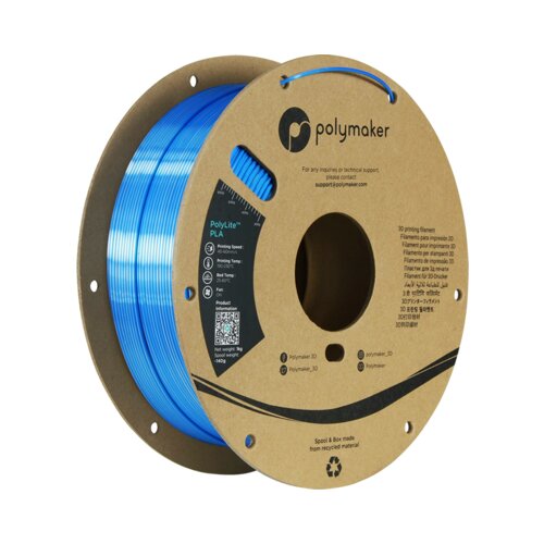  PolyLite Dual Silk PLA Beluga Silver-Blue Cene