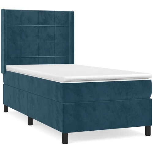 Box spring krevet s madracem tamnoplavi 100x200 cm bar&amp;scaron;unasti Slike