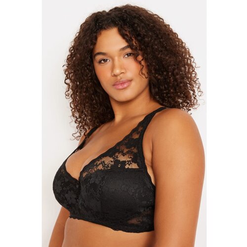 Trendyol Curve Black Lace Contouring Bra Slike