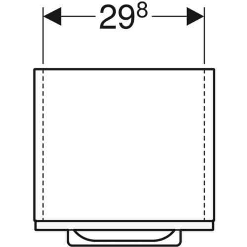 Geberit SELNOVA SQUARE MINI VERTIKALA 850 BELA SJAJ Slike
