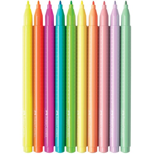  &amp;scaron;kolski 10boja grip neon plus pastel faber castell 155312 blister Slike