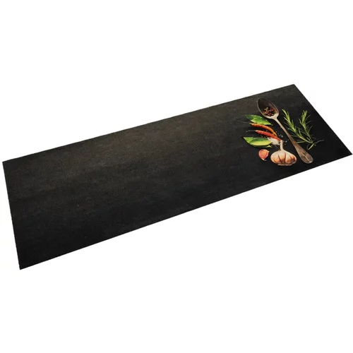 Kuhinjski tepih perivi s uzorkom začina 60 x 180 cm baršunasti