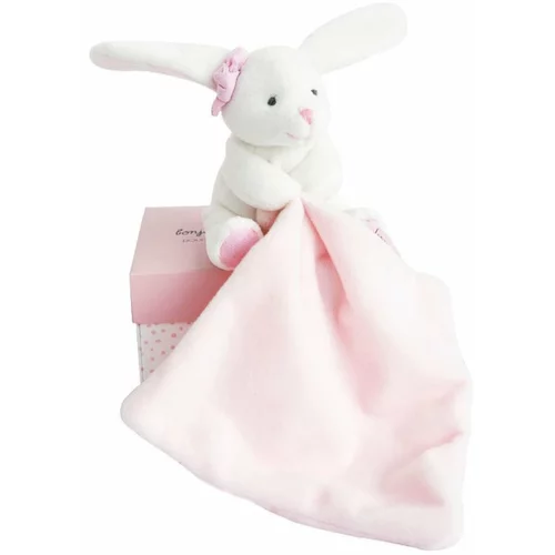 Doudou Gift Set Pink Rabbit darilni set za otroke od rojstva 1 kos