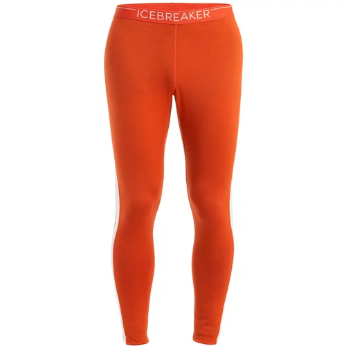 ICEBREAKER Športne hlače 'M 200 Oasis' oranžno rdeča / bela