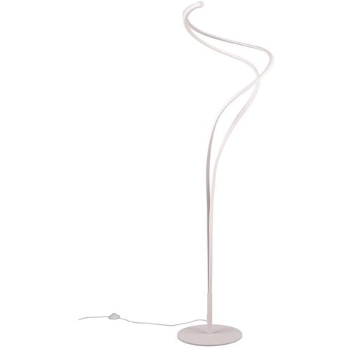 Trio Select Bela LED stoječa svetilka s kovinskim senčnikom (višina 160 cm) Nala – Cene