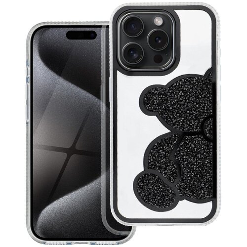  futrola teddy bear za iphone 16 pro max (6.9) crna Slike
