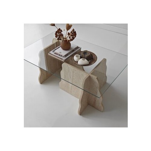 Hanah home Klub stolić, 105x40cm, bež Slike