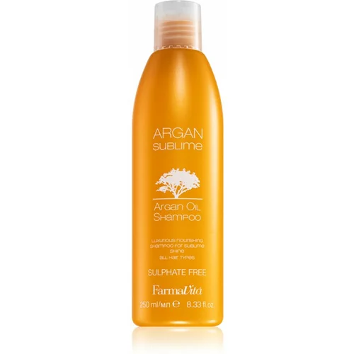 FarmaVita Argan Sublime šampon brez sulfatov z arganovim oljem 250 ml