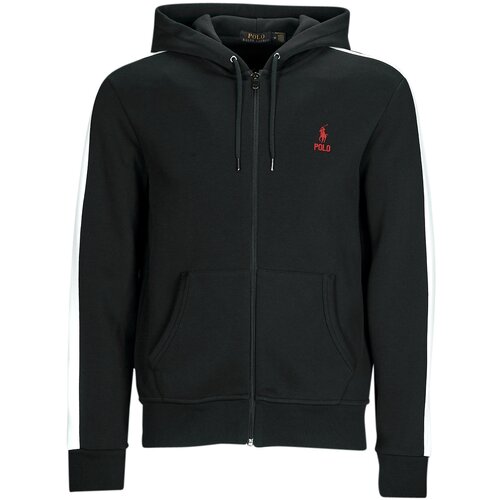 Polo Ralph Lauren &amp;Scaron;portne jope in jakne VESTE DE SURVETEMENT AVEC BANDES Črna Slike