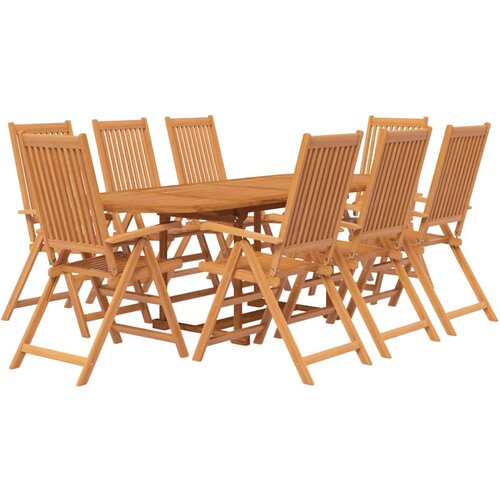  7-dijelni vrtni blagovaonski set od masivnog bagremovog drva 160-240 cm Slike