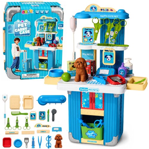  Veterinarian's Suitcase Dog Grooming Kit Brown Accessories Cene