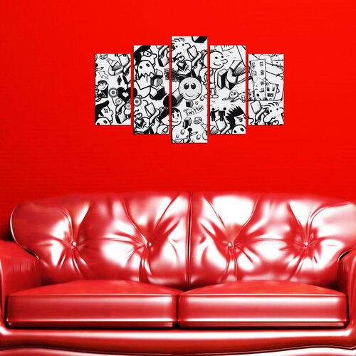 Wallity Set Slika 5MX-64, 5 Delova Cene