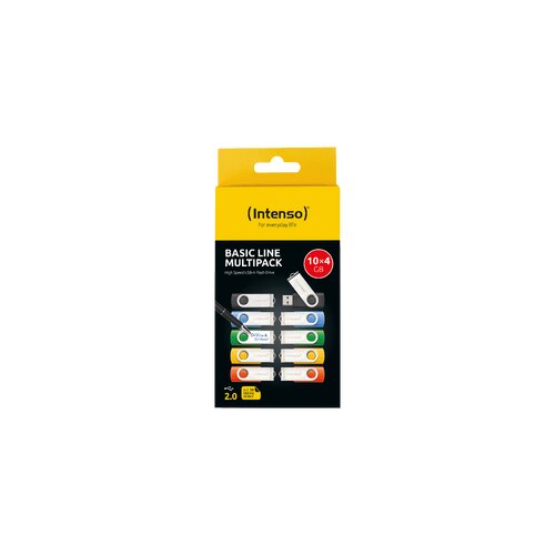 Intenso USB 2.0-10x4GB/Basic Line Multipack Cijene