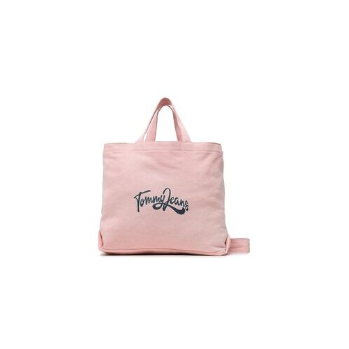 Tommy Jeans Ročna torba Tjw Canvas Mini Tote Veg Dye AW0AW14590 Roza Slike