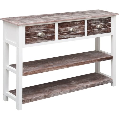 VidaXL Komoda starinsko rjava 115x30x76 cm les, (20955571) Slike