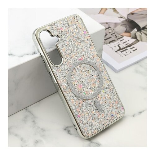  Futrole glam glow magsafe za samsung a556b galaxy a55 5g srebrna ( F121223 ) Cene