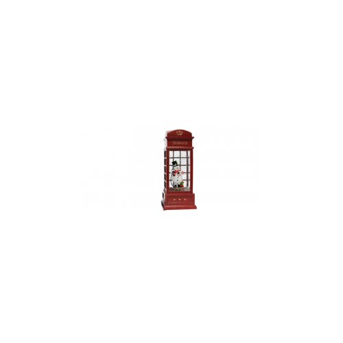  Novogodišnji ukras telefonska govornica  crvene boje 25 cm Cene
