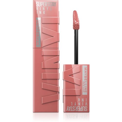 Maybelline SuperStay Vinyl Ink dolgoobstojna tekoča &amp;scaron;minka 100 CHARMED 4,2 ml Slike