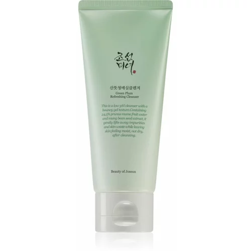 Beauty of Joseon Green Plum Refreshing Cleanser nežna čistilna penasta krema z vlažilnim učinkom 100 ml