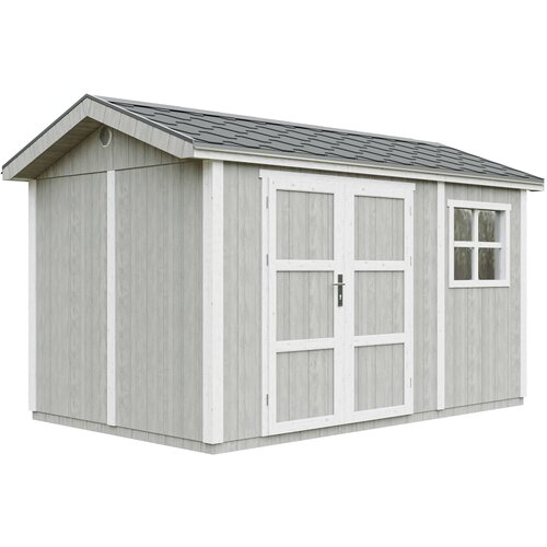 Timbela Vrtna hišica vrhunske kakovosti 8,68 m² - V252x250x412 cm - s tlemi in bitumenskimi ploščicami - M914A-TUNDRA GREY, (5000117204) Cene
