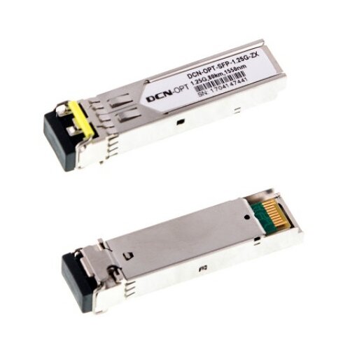 dcn fiber optički 1.25Gbps sfp modul singlemode do 80km, 1000Base-ZX, lc konektori Slike
