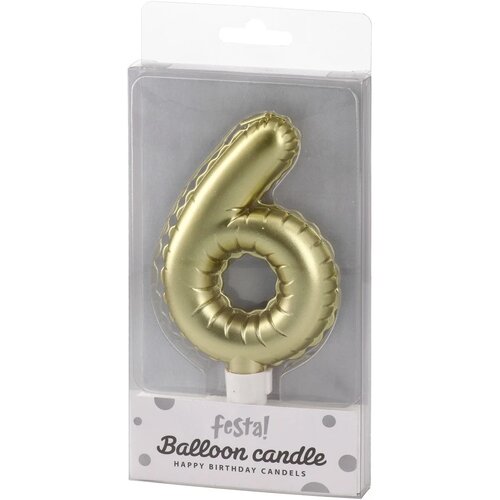  Balloon candle, svećica, zlatna - odaberite broj Cene