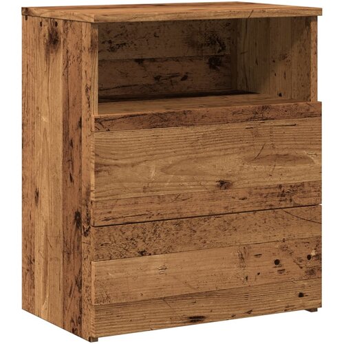 Maison Chic Nočna omarica - Nočna miza starinski les 50x32x60 cm inženirski les, (21687580) Slike