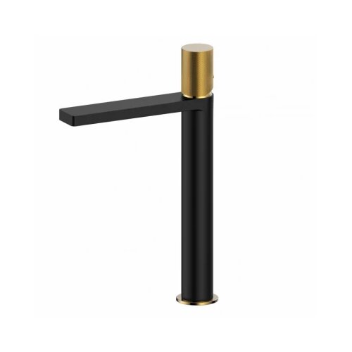 Copen baterija za lavabo visoka nook grip mat crna / bru&amp;scaron;eno zlato Slike
