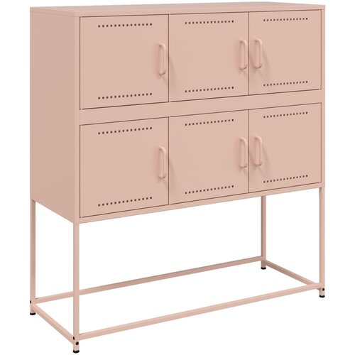 Maison Chic Komoda - Predalnik roza 100,5x39x107 cm jeklo, (21715892) Slike