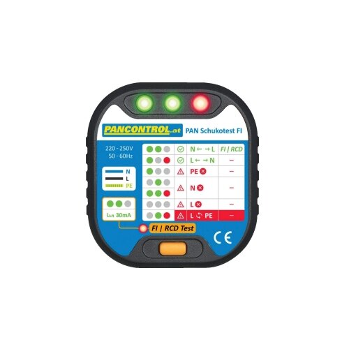 Pancontrol Ispitivač za utičnice sa 30ma fi-test pan schukutest fi Slike