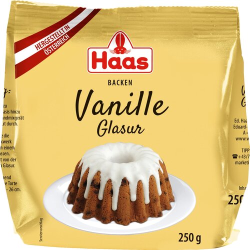 Haas Vaniljeva glazura - 250 g Cene