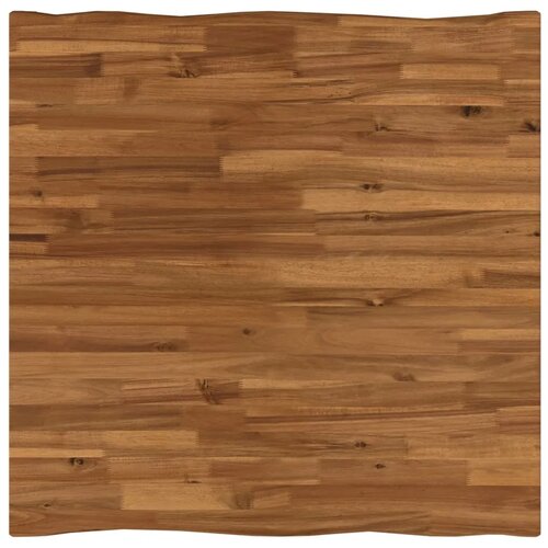  80 x 80 x 75 cm Čvrsto drvo akacije Prirodna i crna Četvrtasti - Prirodna i crna 80 x 80 x 75 cm Živi rub Slike