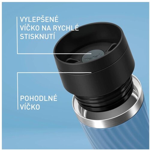 Tefal Svetlo moder potovalni lonček 360 ml &amp;ndash; Slike