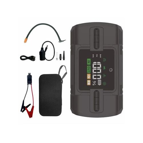 Manta Jump Starter s kompresorom, punjač, svjetiljka, SOS, 12V, 4u1, 12000mAh Cene