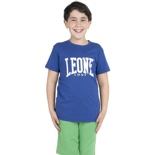 Leone 1947 Majice s kratkimi rokavi Boy T-Shirt Short Sleeves Basic Modra Cene