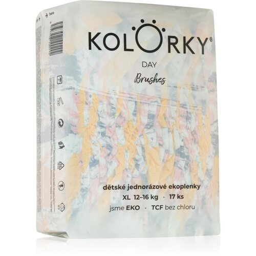 Kolorky Day Brushes ekolo&scaron;ke plenice za enkratno uporabo velikost XL 12-16 Kg 17 kos Cene
