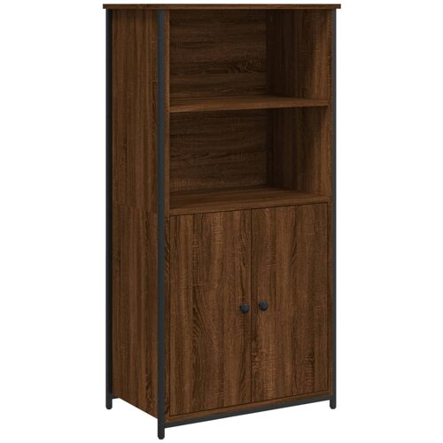 Maison Chic Visoka omara - Komoda - Predalnik rjavi hrast 62x36x121,5 cm inženirski les, (21721597) Slike