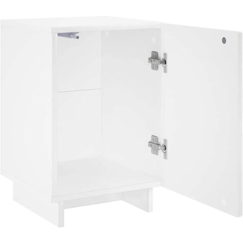  Noćni ormar 2 kom. Bijela visokog sjaja 33 5 x 34 5 x 50 cm - Bijela visokog sjaja 2 Slike