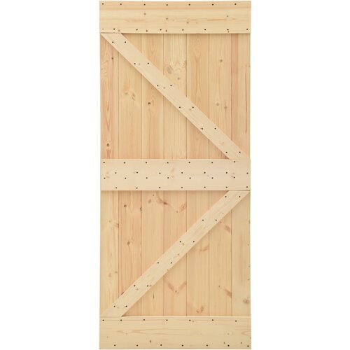 vidaXL Vrata 80x210 cm trdna borovina, (20767263) Cene