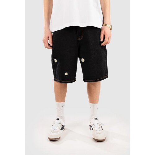 Blue Tomato 90S Daisy Baggy Kratke hlace black denim daisy Slike
