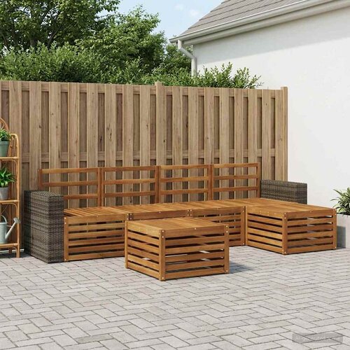  Set vanjskih sofa 6 kom. Prirodna Cijene
