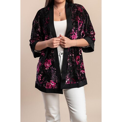 Fenzy Plus Size Kardigan, Črna Cene