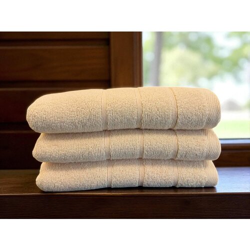 Viktorija Leskovac Peškir Bordura 50x100cm 550g/m2 Bež boja Indy Cene