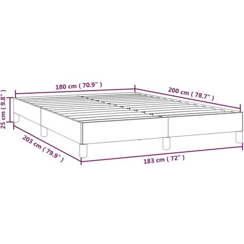 VidaXL okvir za krevet tamnozeleni 180x200 cm bar&amp;scaron;unasti Slike