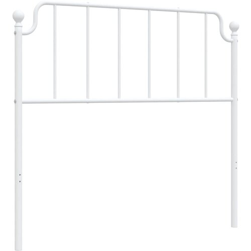 Maison Chic kovinsko posteljno vzglavje - vzglavna omarica - nočna omarica belo 107 cm, (21704923) Slike