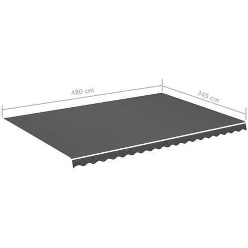  Zamjenska tkanina za tendu antracit 5 x 3,5 m Slike