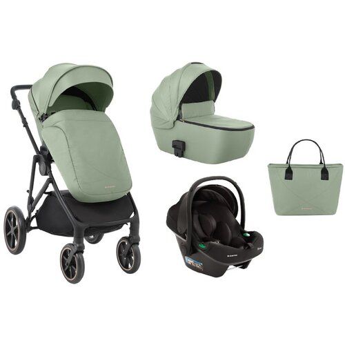 Kikka Boo kolica thea 3in1 set sa auto sedištem i-prime i-size i tvrdom korpom army green Cene